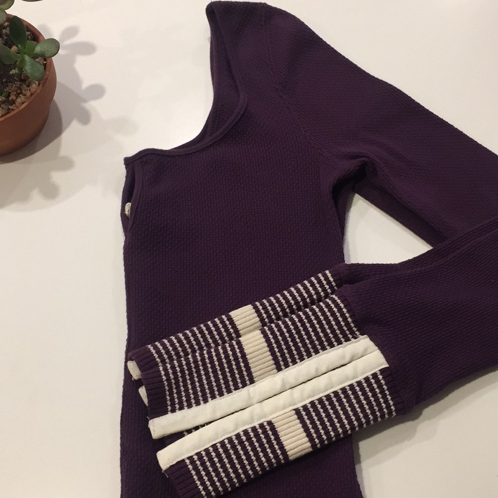 We the Free/Free People Sweater Cuff Henley - S